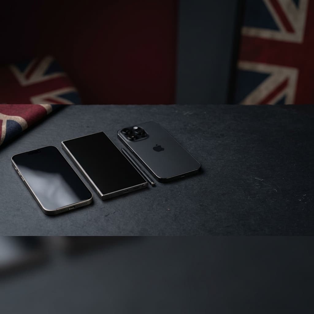 Ex-UK imported premium smartphones including iPhone and Samsung Galaxy