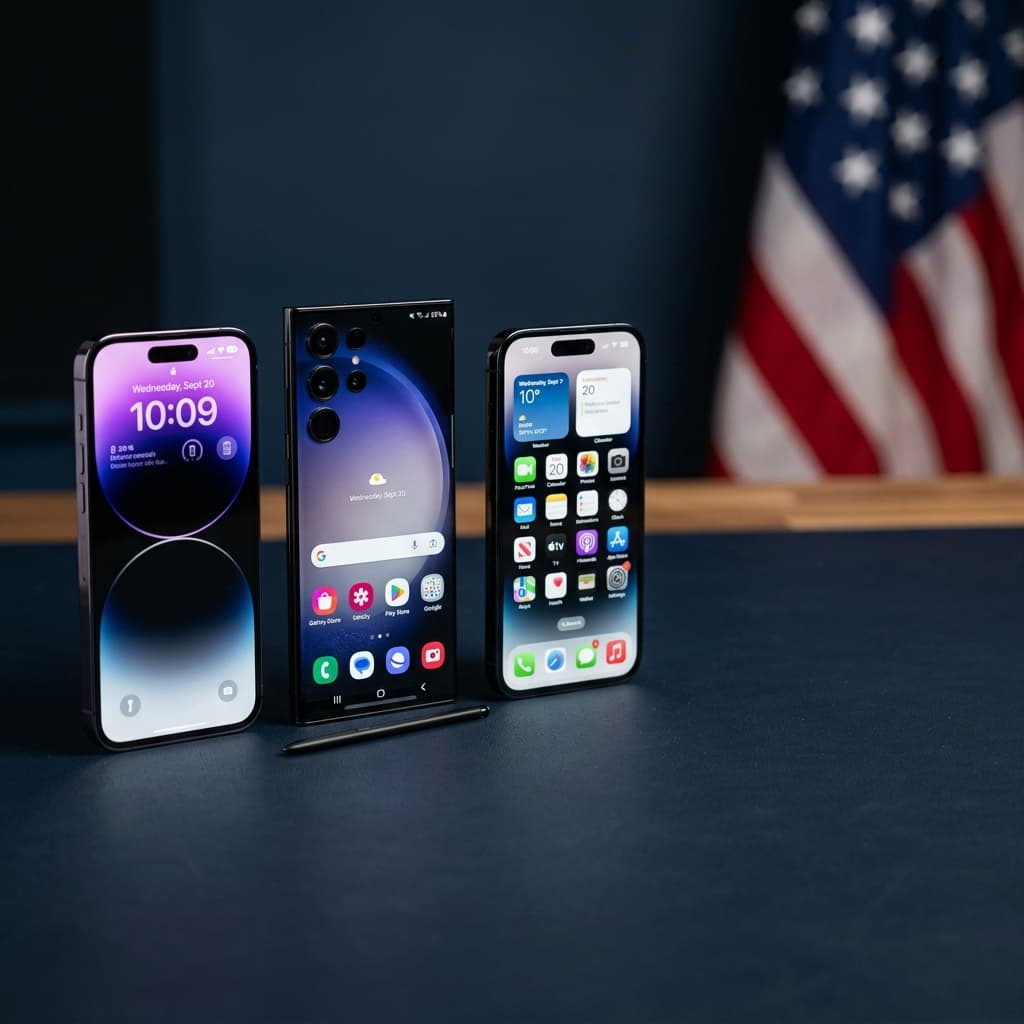 Ex-USA imported premium smartphones including iPhone and Samsung Galaxy