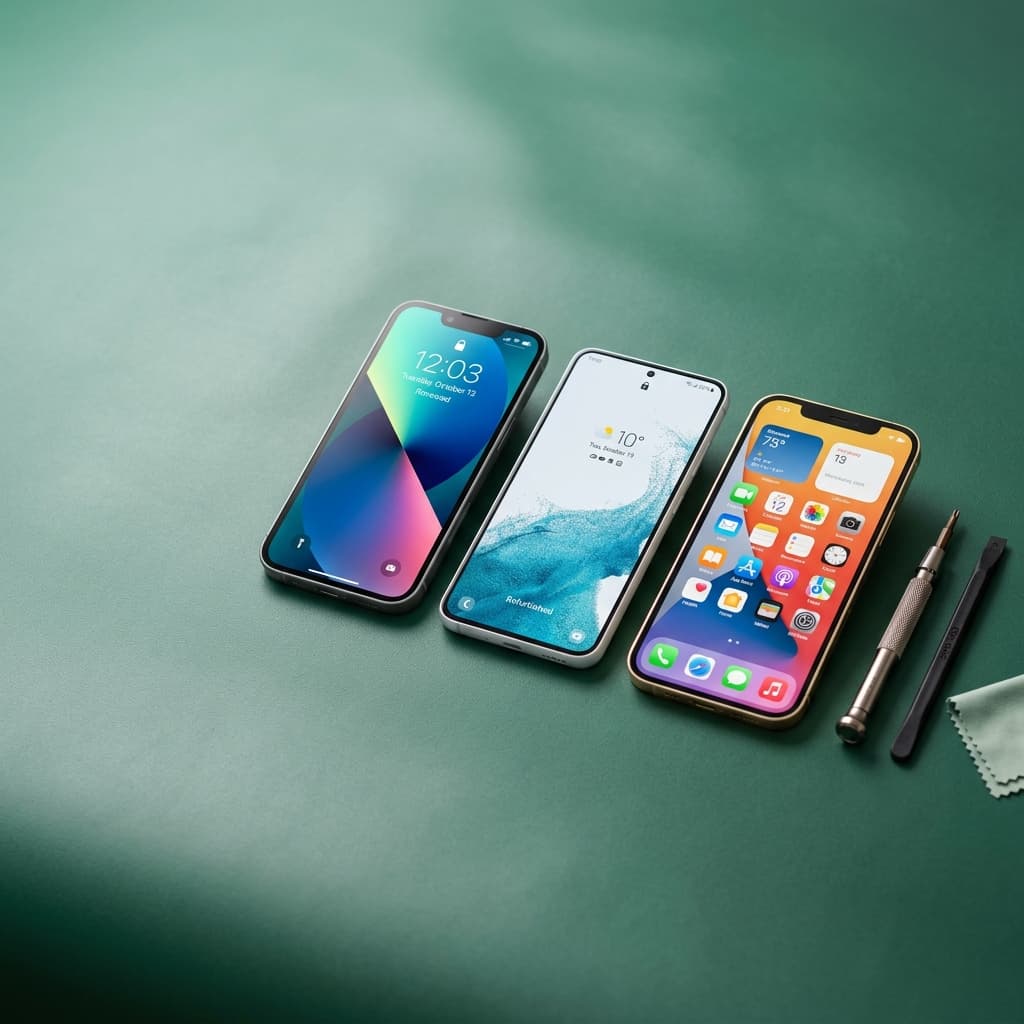 Certified refurbished smartphones professionally restored to Grade A condition